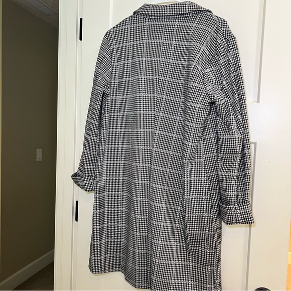 Sanctuary Crafted & Tailored Blazer Womens Small Long Jacket Pockets Houndstooth - Picture 5 of 8